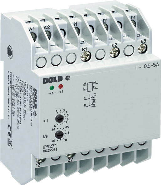 Реле тока IP9271.12 AC/DC24V 0,5-5A DOLD 0049960