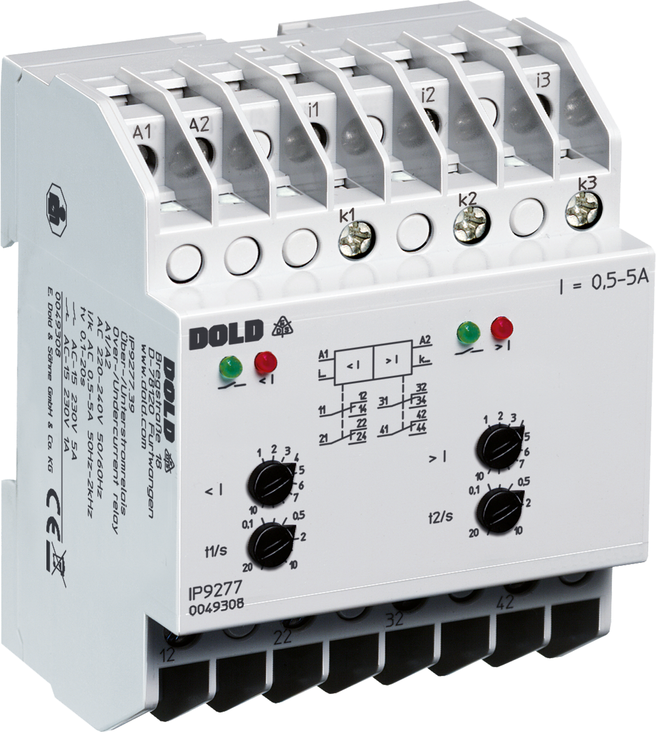 Реле тока IP9277.39 AC/DC24V 1,5-15A DOLD 0055737